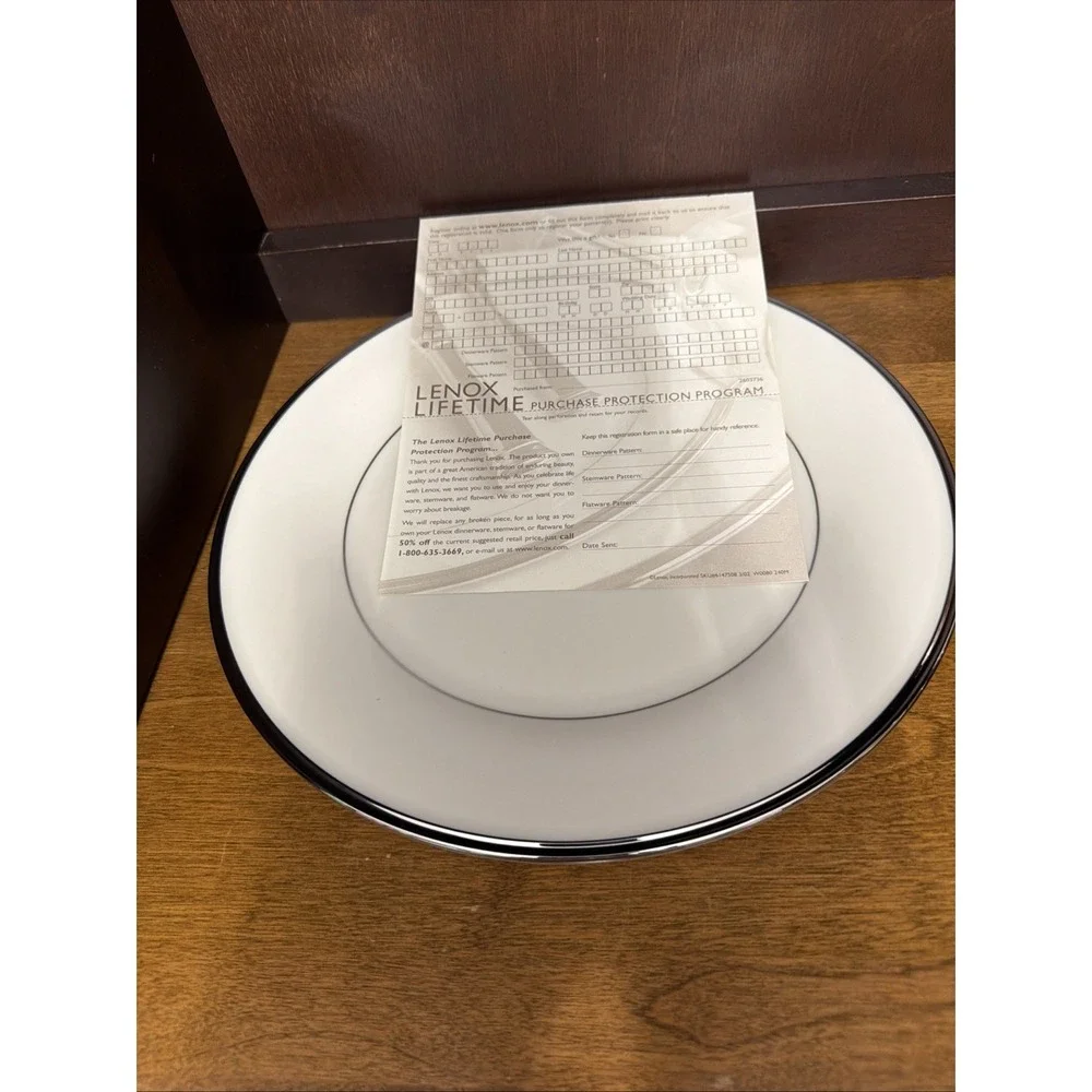 LENOX Solitaire Platinum 5 Piece Place Setting USA Vintage New In Box